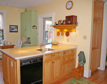 the sink cabinet