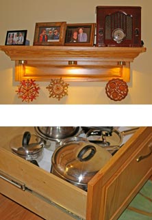 pots in a drawer