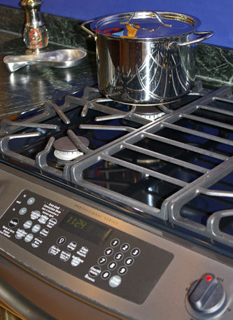 pot on stove