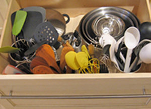 drawer of measuring units