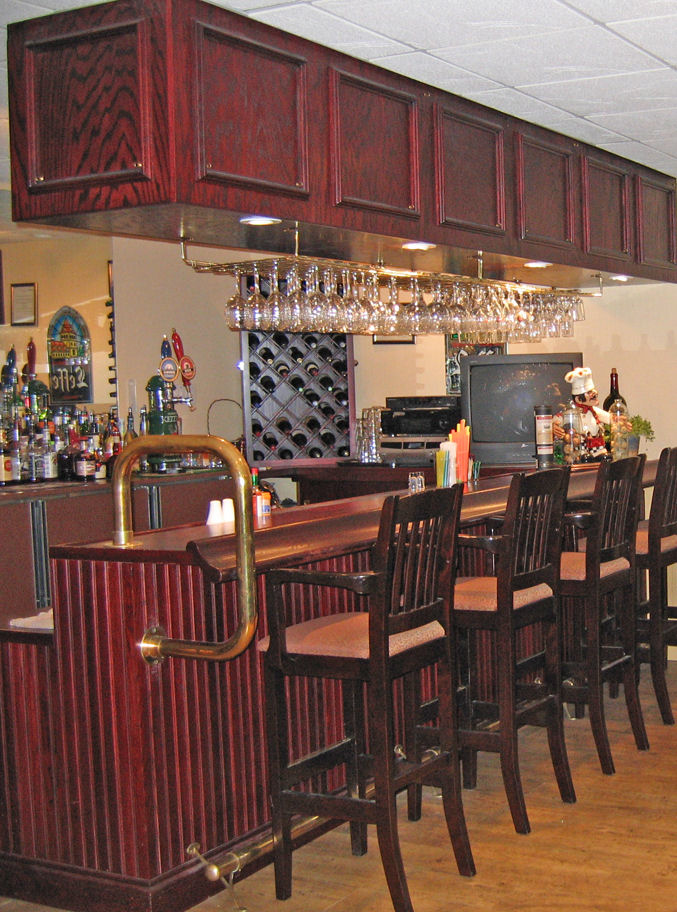 bar and row of chairs