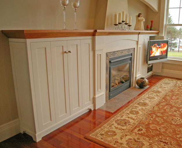 CLC mantel with tv