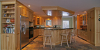 designer kitchen - hickory & granite