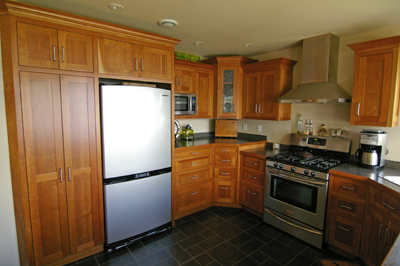custom cherry cabinets