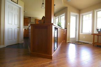 custom cherrywood peninsula
