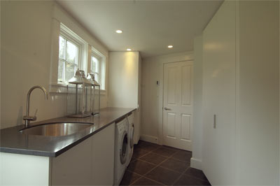 laundry room off the kitchen