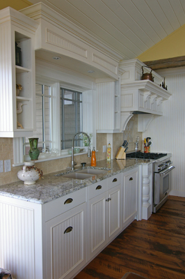 beautiful kitchen sink area
