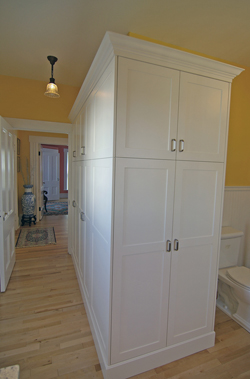 guest bathroom - plenty of storage