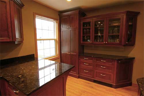 custom hardwood hutch