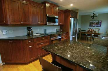 hardwood galley kitchen