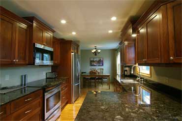 designer galley kitchen