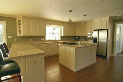 hidden range hood is open