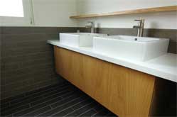 modern double vanity