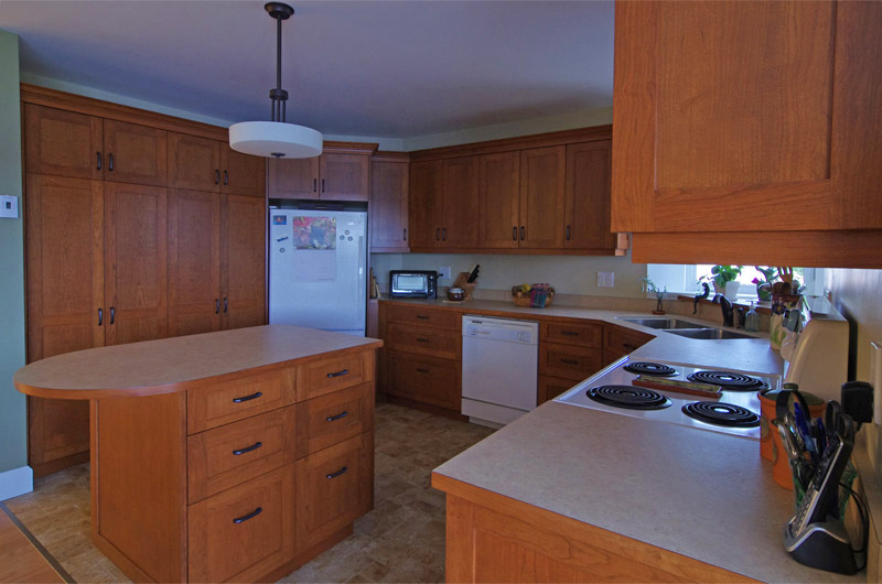 compact cherry kitchen