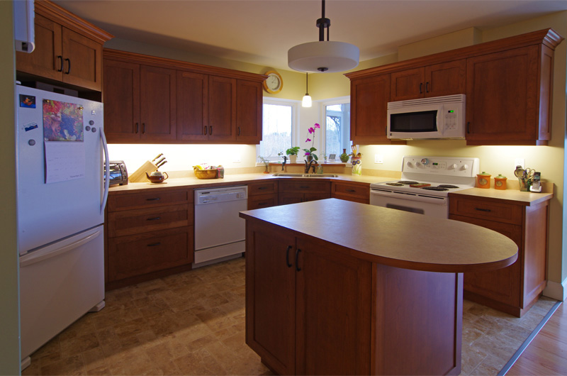 Modern cherry kitchen