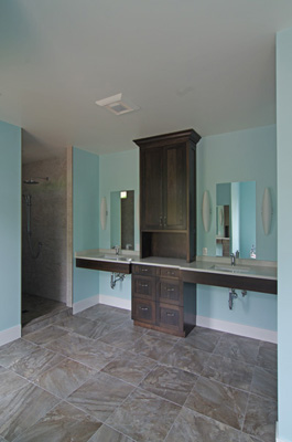 custom master bathroom vanity