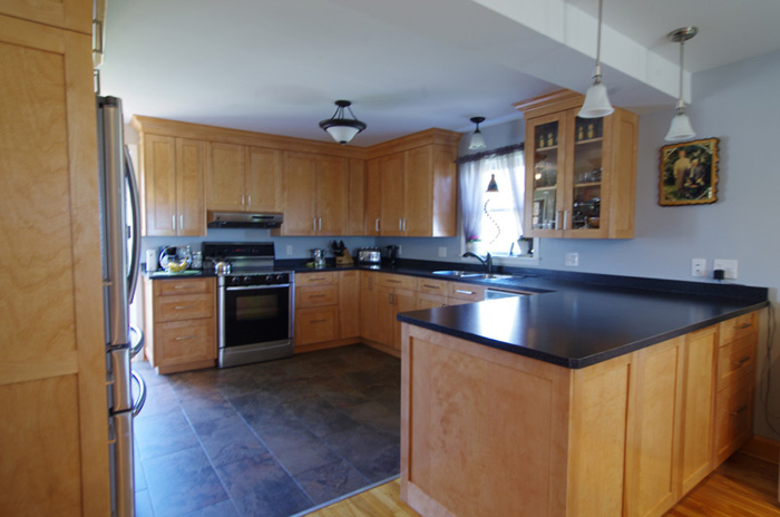 solid birch Shaker kitchen